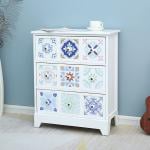 وحدة أدراج خشبية بتصميم فسيفسائي - 11