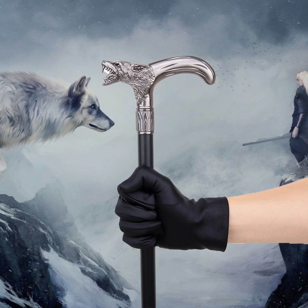 Wolf Handle Walking Stick product thumbnail 2