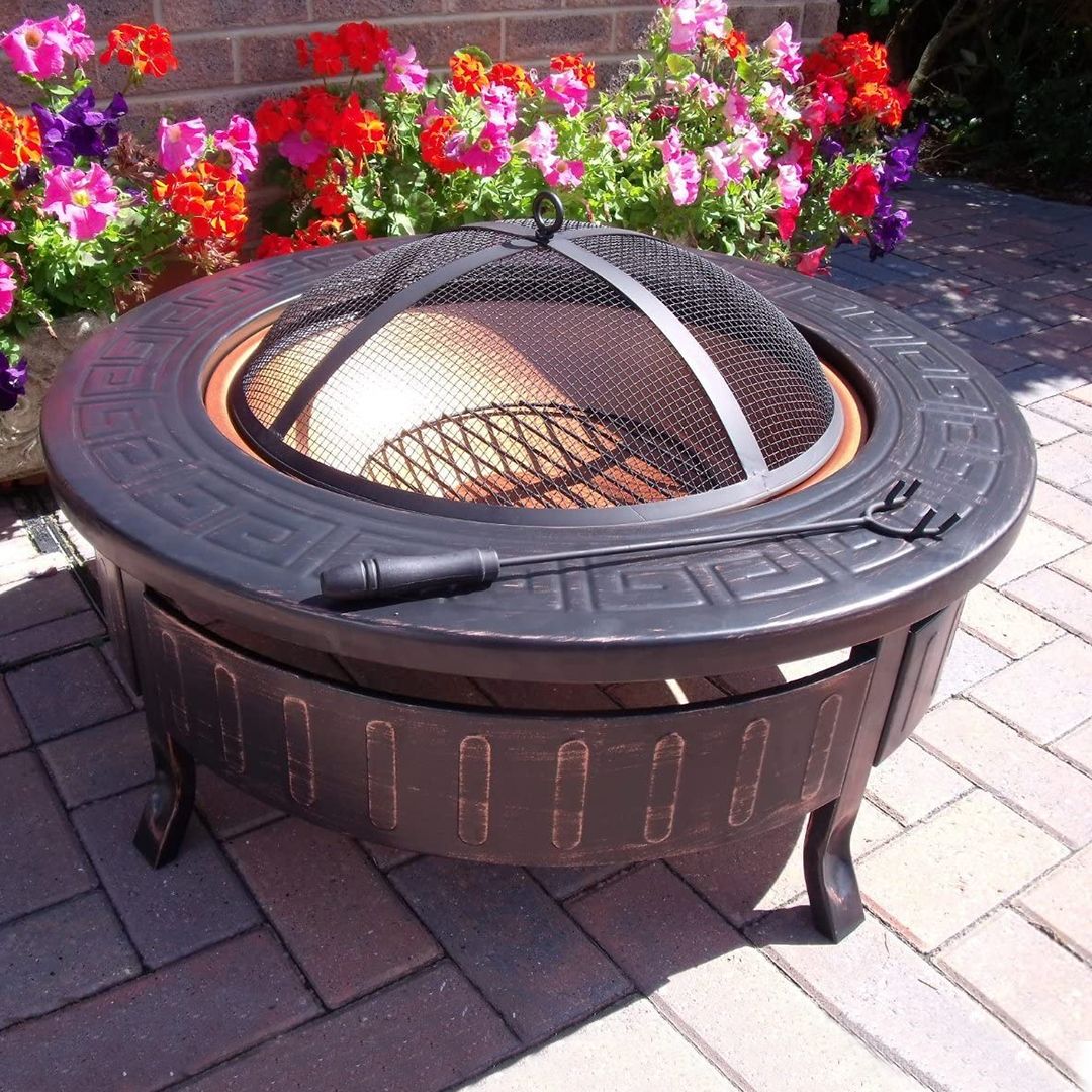 3 in 1 Fire Pit Brazier Round BBQ product thumbnail 2