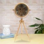 Golden Gear Art Table Clock - 9