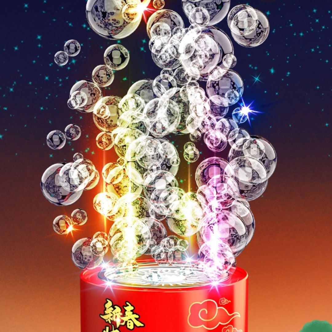 صانع الفقاعات على شكل ألعاب نارية - 1