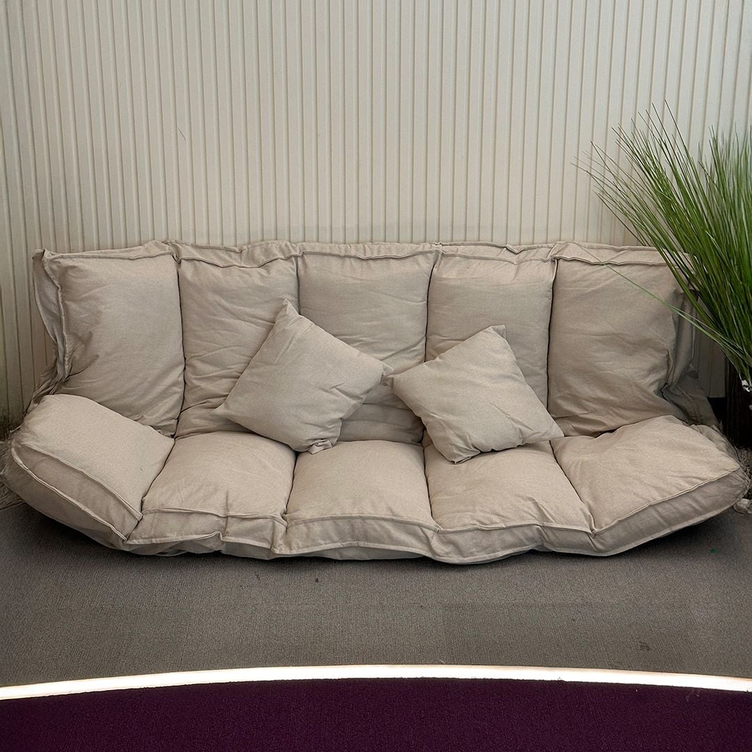5 sections Relaxing Sofa Bed with Two Pillows product thumbnail 5