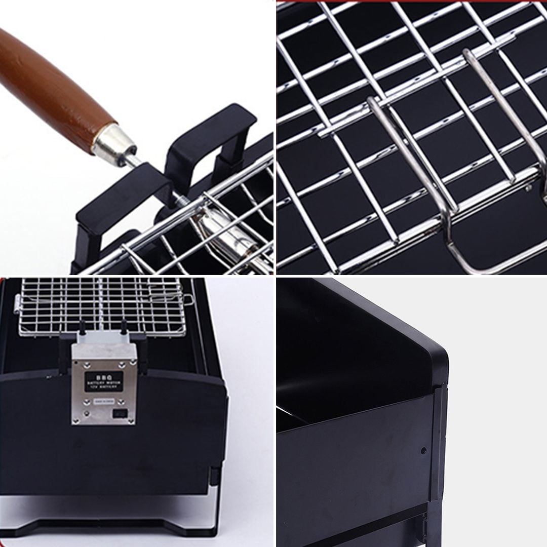 باربكيو محمول مع مشبك قابل للدوران - 14