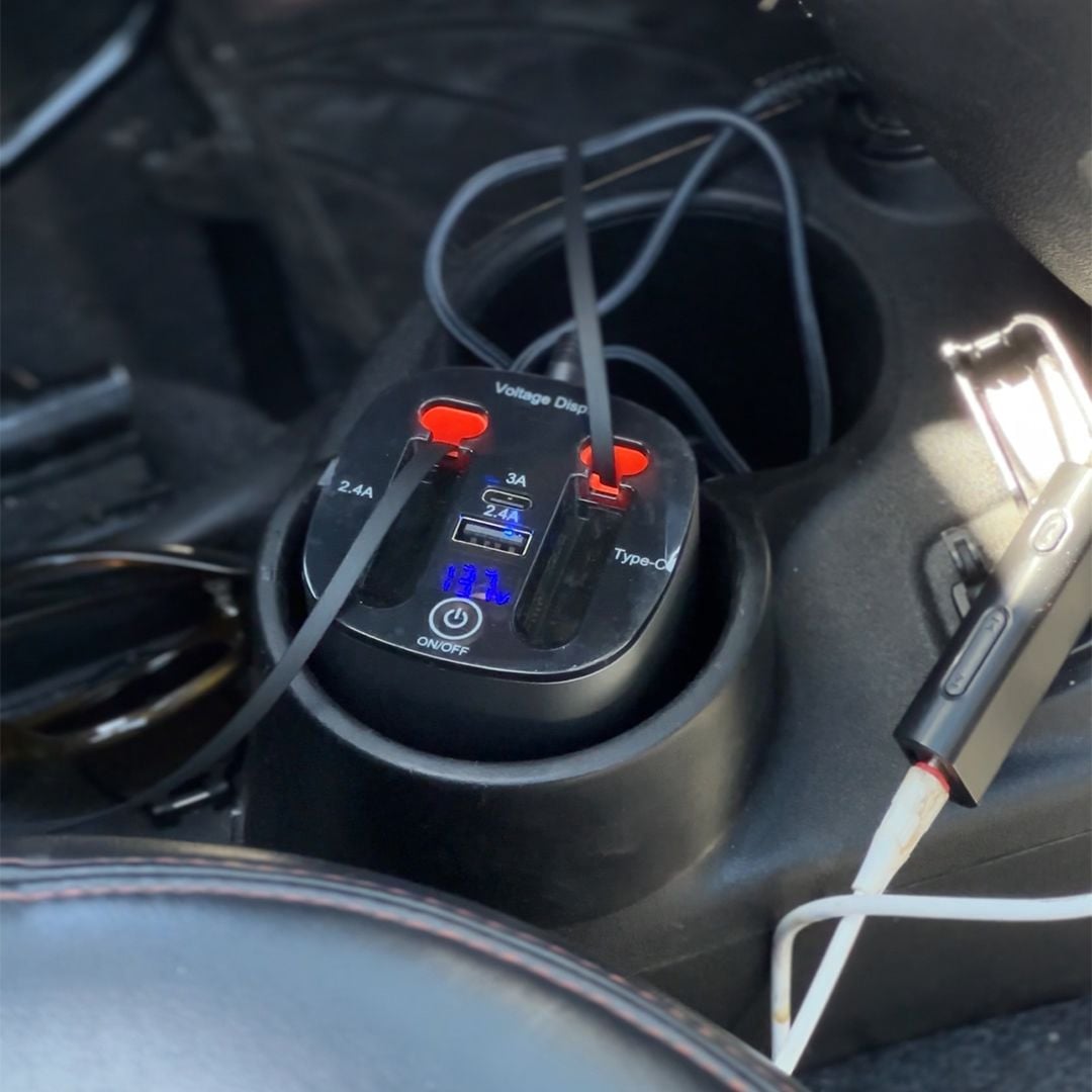 شاحن سيارة سريع 4 في 1 - 5