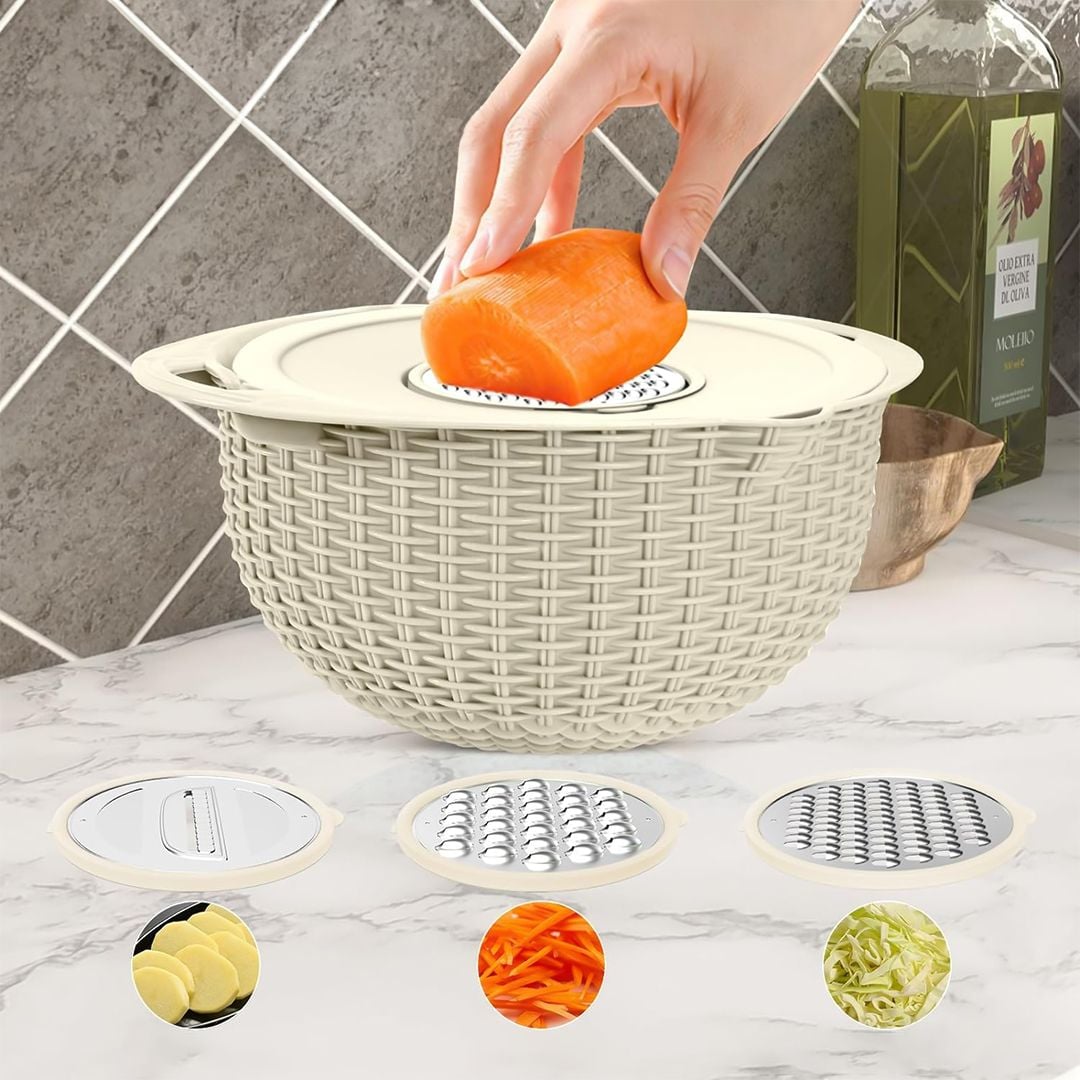 مبشرة ومصفاة بلاستيكية مع غطاء - 9