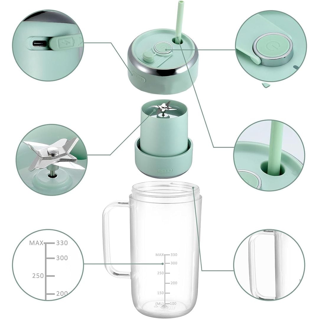 خلاط عصائر محمول - 10 شفرات - 6