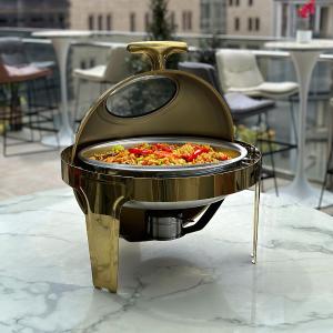 موقد بوفيه مُستدير ستانلس ستيل