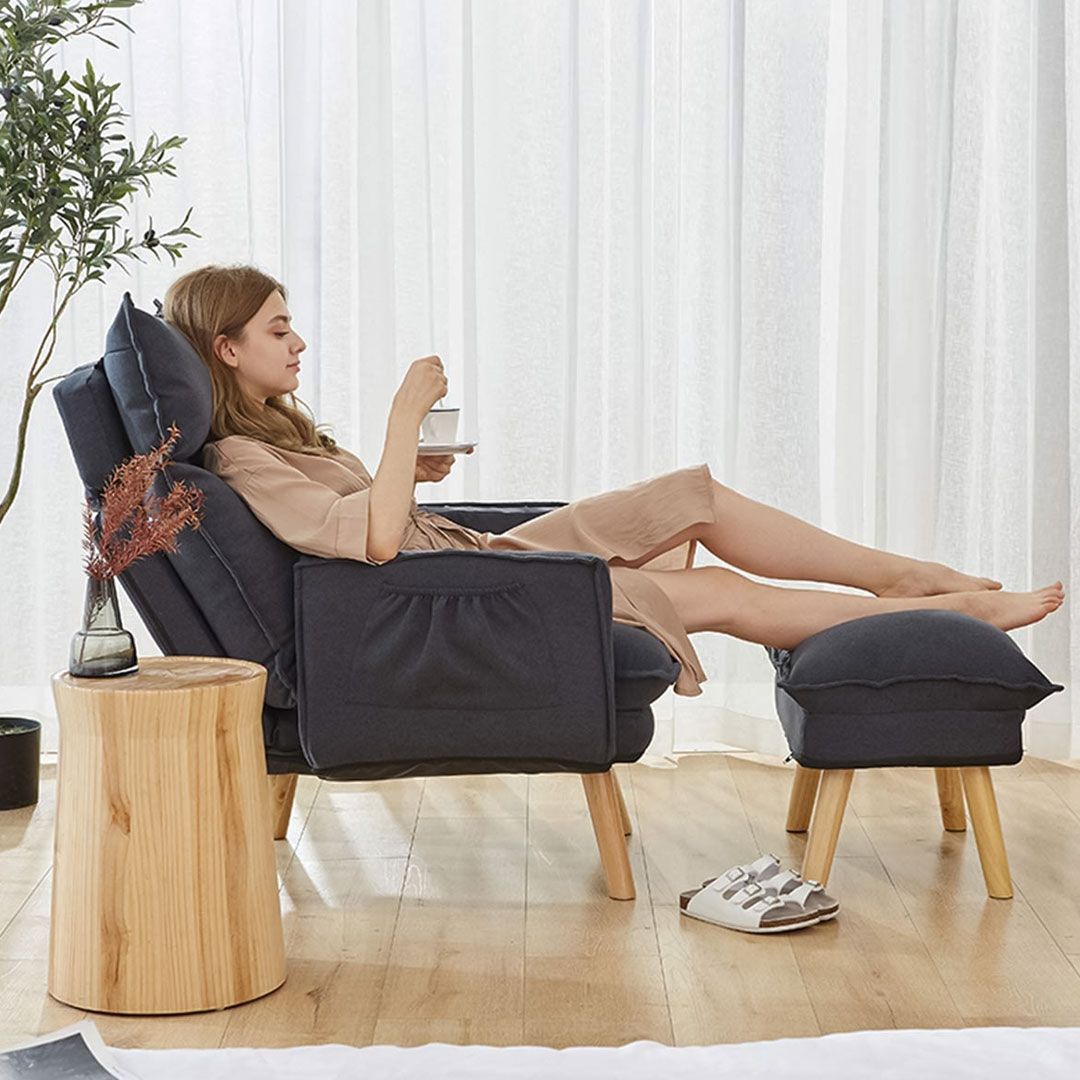 Adjustable Backrest Sofa With Footrest product thumbnail 19