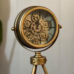 Golden Gear Art Table Clock - 7