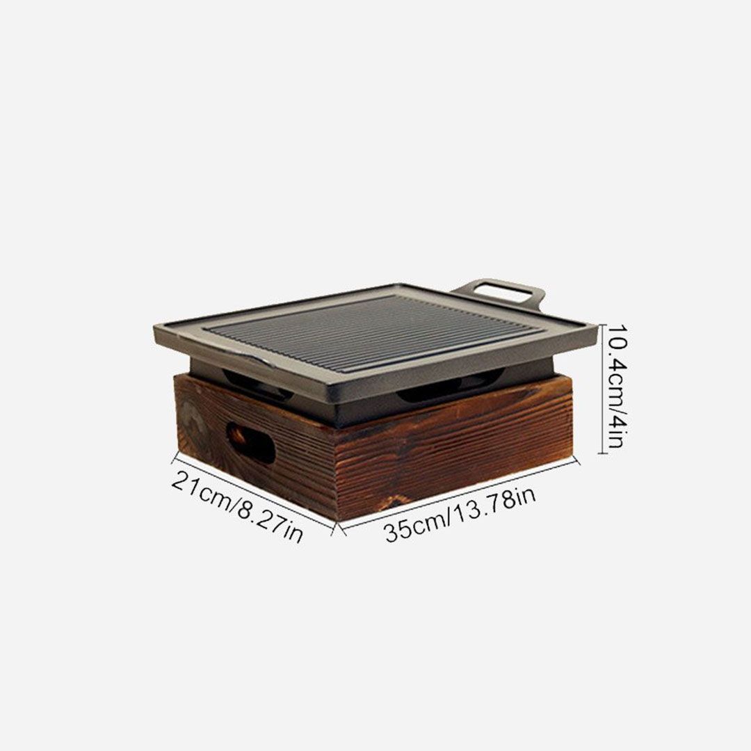 Wooden Base BBQ Grill product thumbnail 16