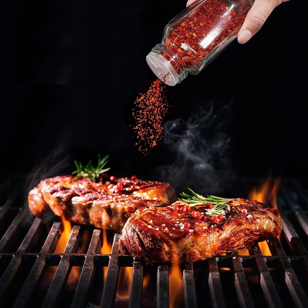 مجموعة مرطبانات التوابل الزجاجية - 10