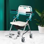 كرسي حمام طبي بعجلات قابل للطي - 7