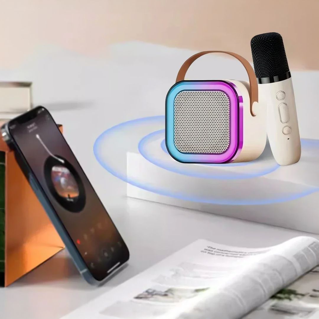 سماعة كاريوكي محمولة مع ميكروفون عدد 2 - 2