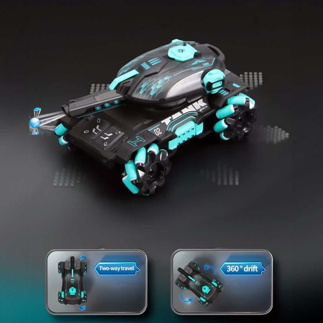 دبابة ريموت كنترول مع قاذف كرات الجل - 8