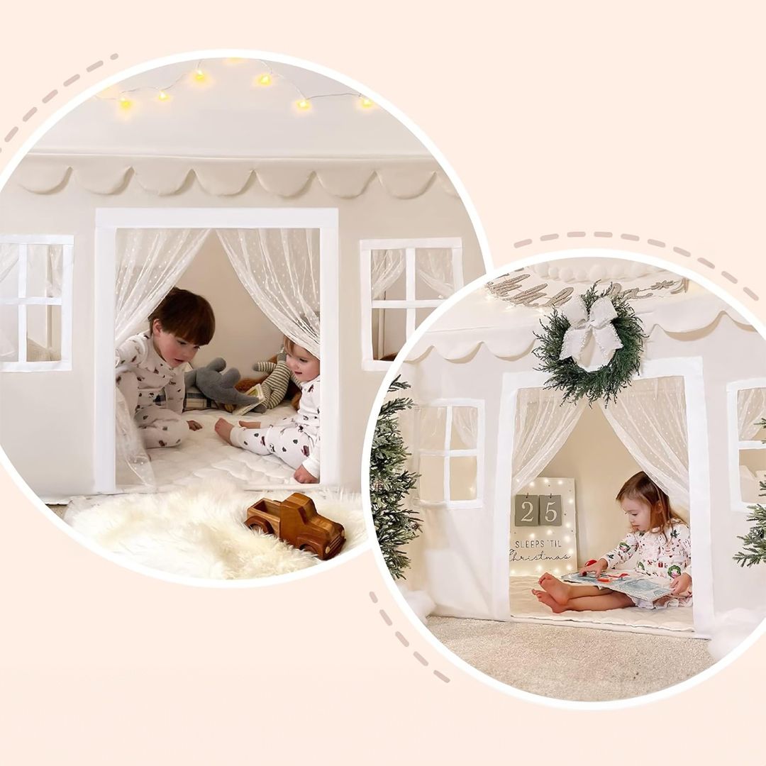 خيمة لعب للأطفال على شكل منزل - 16