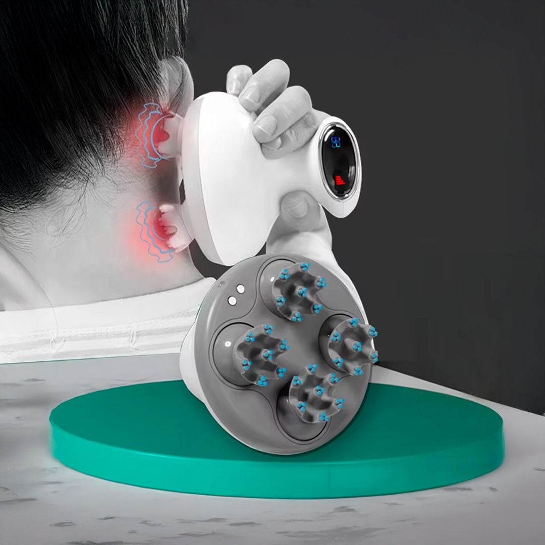 جهاز مساج العناية بالرأس المحمول - 7