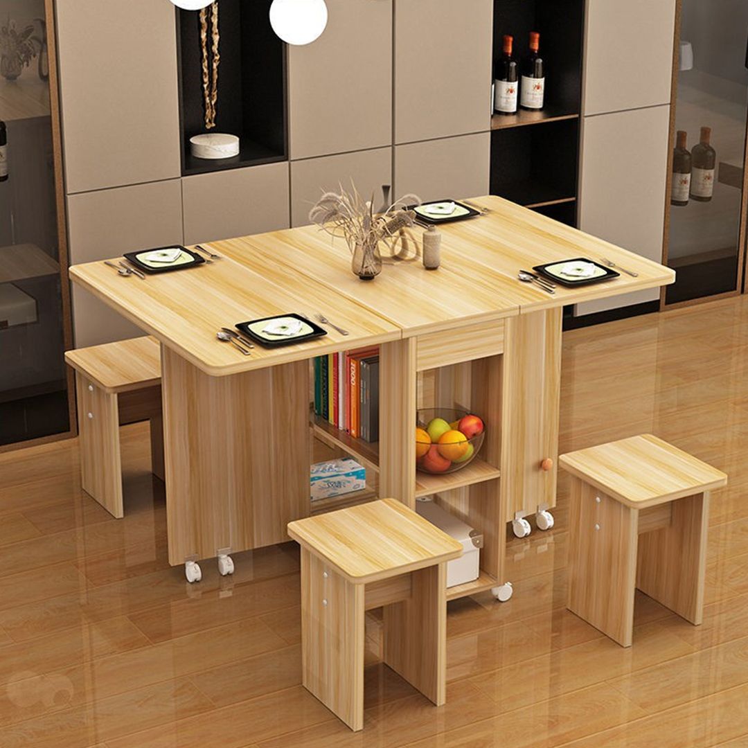 Dining Table on Wheels with Four Chairs product thumbnail 3