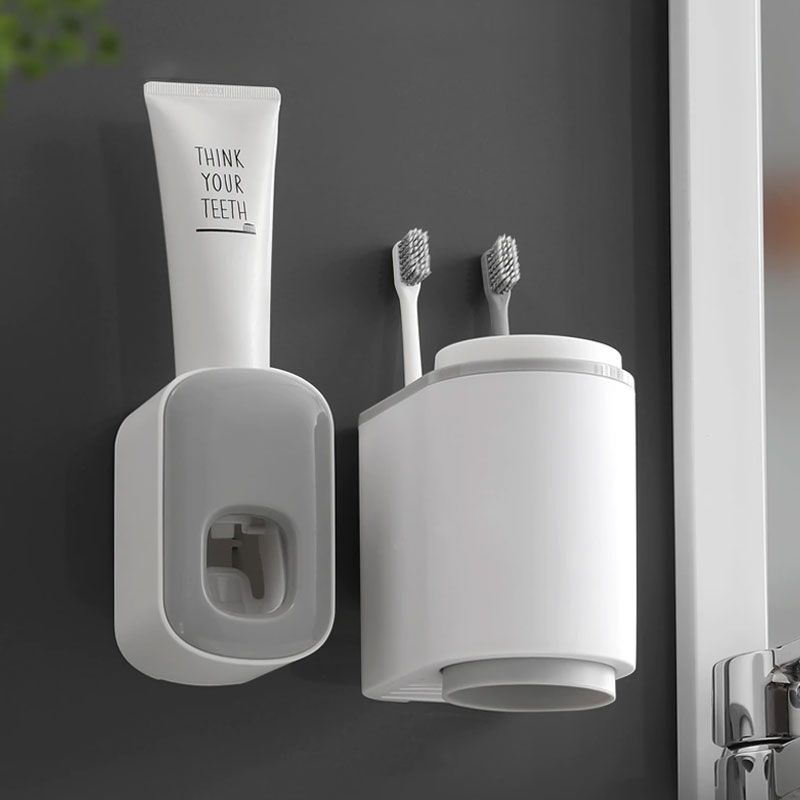 Toothpaste Dispenser with Magnetic Toothbrush Holder product thumbnail 2