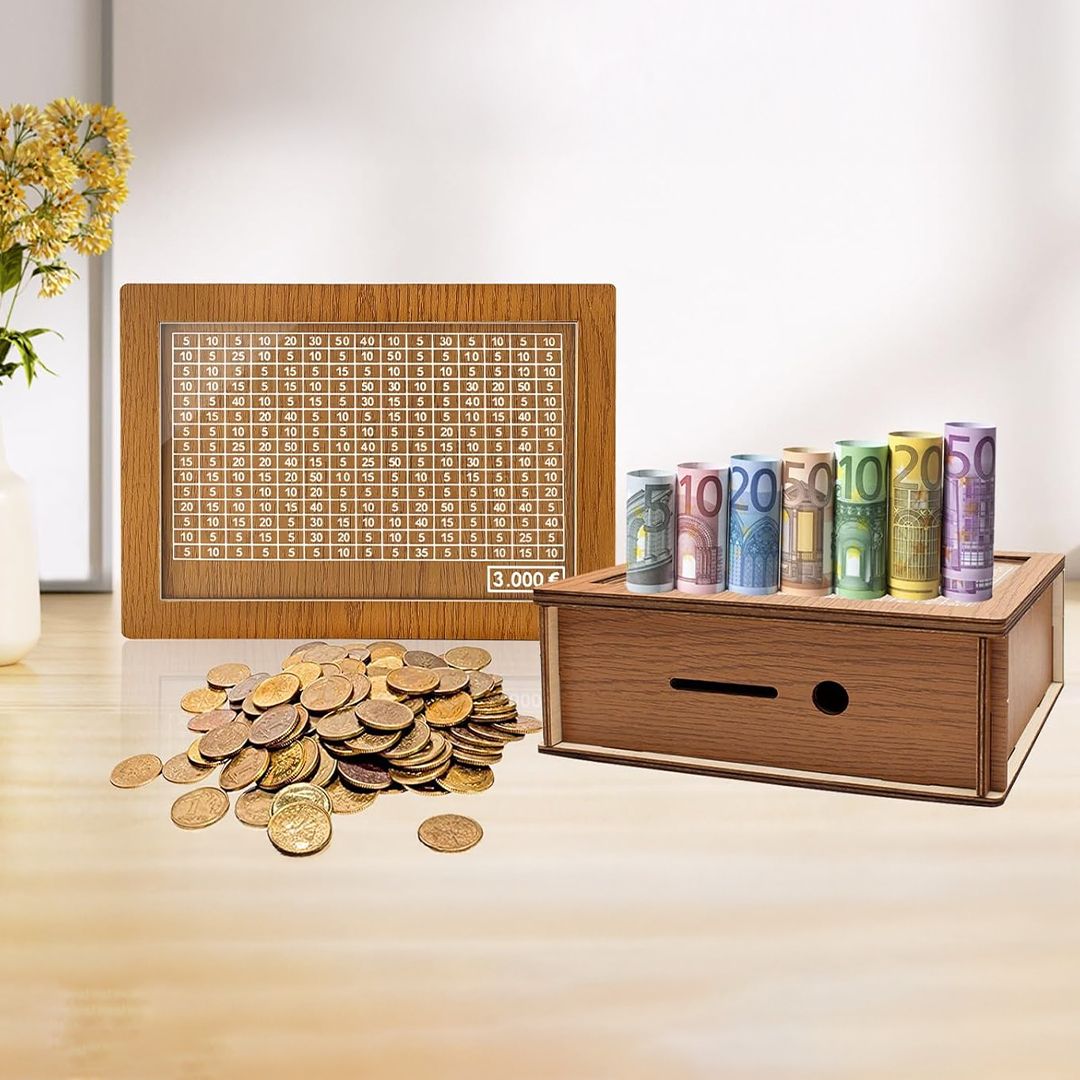 حصالة خشبية مع عداد - 5