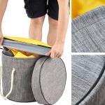 حقيبة تخزين الألعاب مع بساط للعب - 5