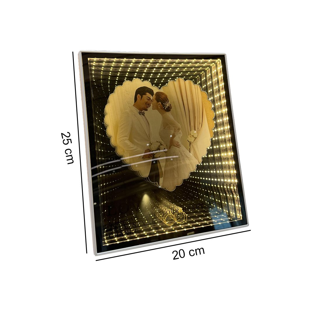 3D Heart Shaped Illuminated Photo Frame - 25 cm product thumbnail 11