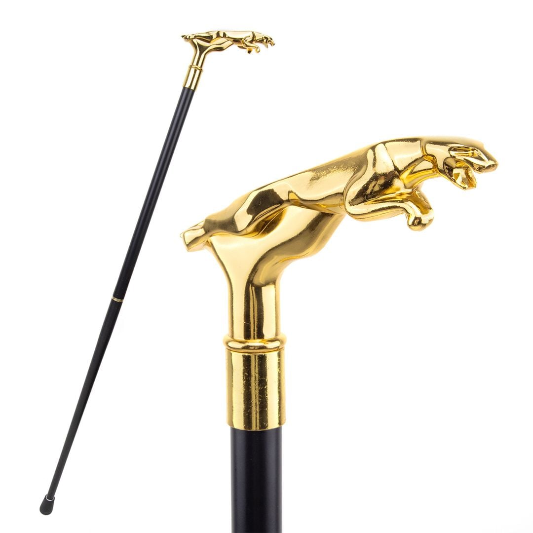 Leopard Handle Walking Stick - 5