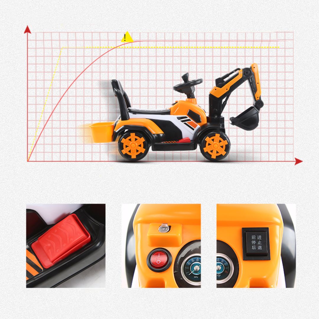 جرافة كهربائية للأطفال - 11