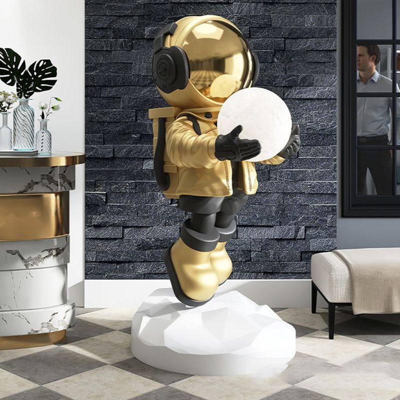 Astronaut Statue with Luminous Moon product thumbnail 4