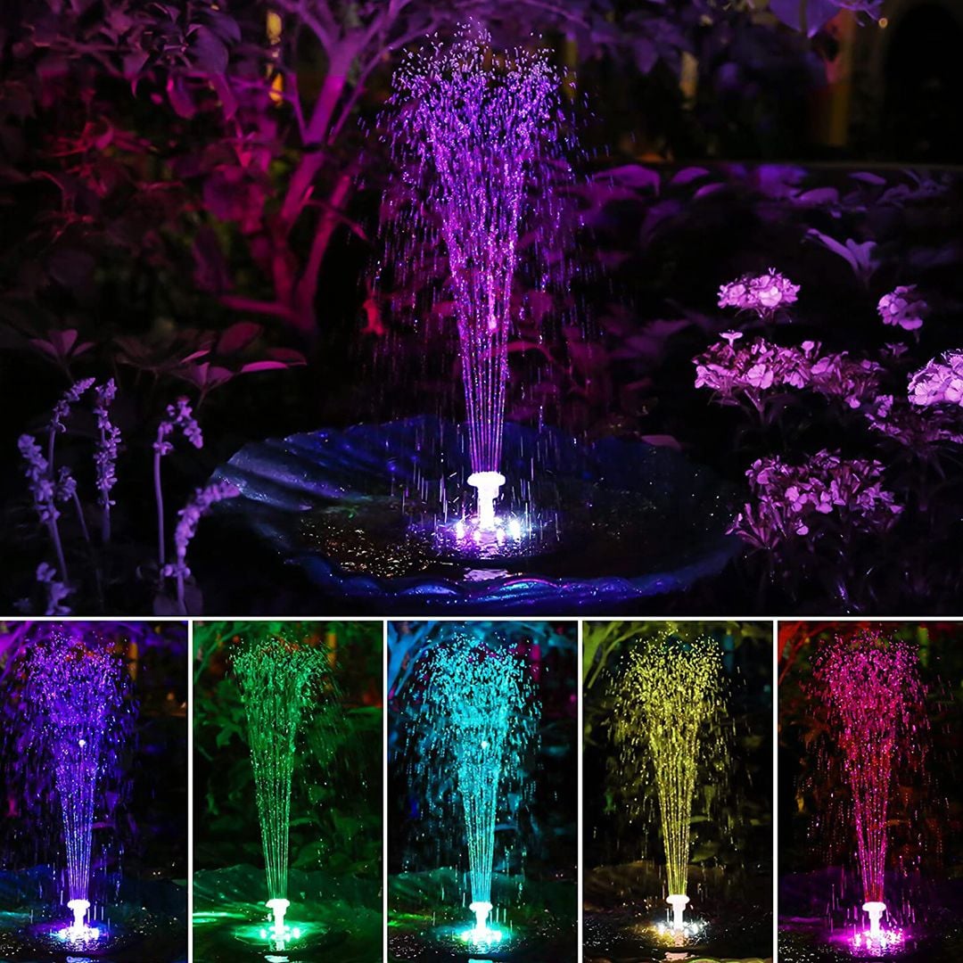 النافورة المُضيئة على الطاقة الشمسية - 6