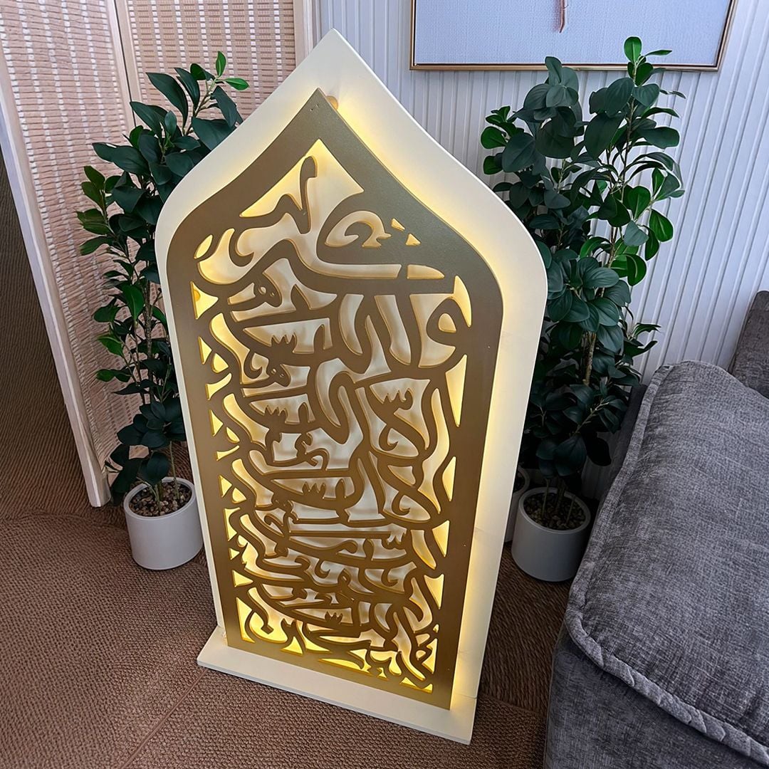 ستاند ديكور رمضاني مضيء بزخارف إسلامية من روح - 4