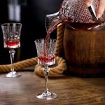 طقم تقديم كريستال مع ستاند للكؤوس - 16