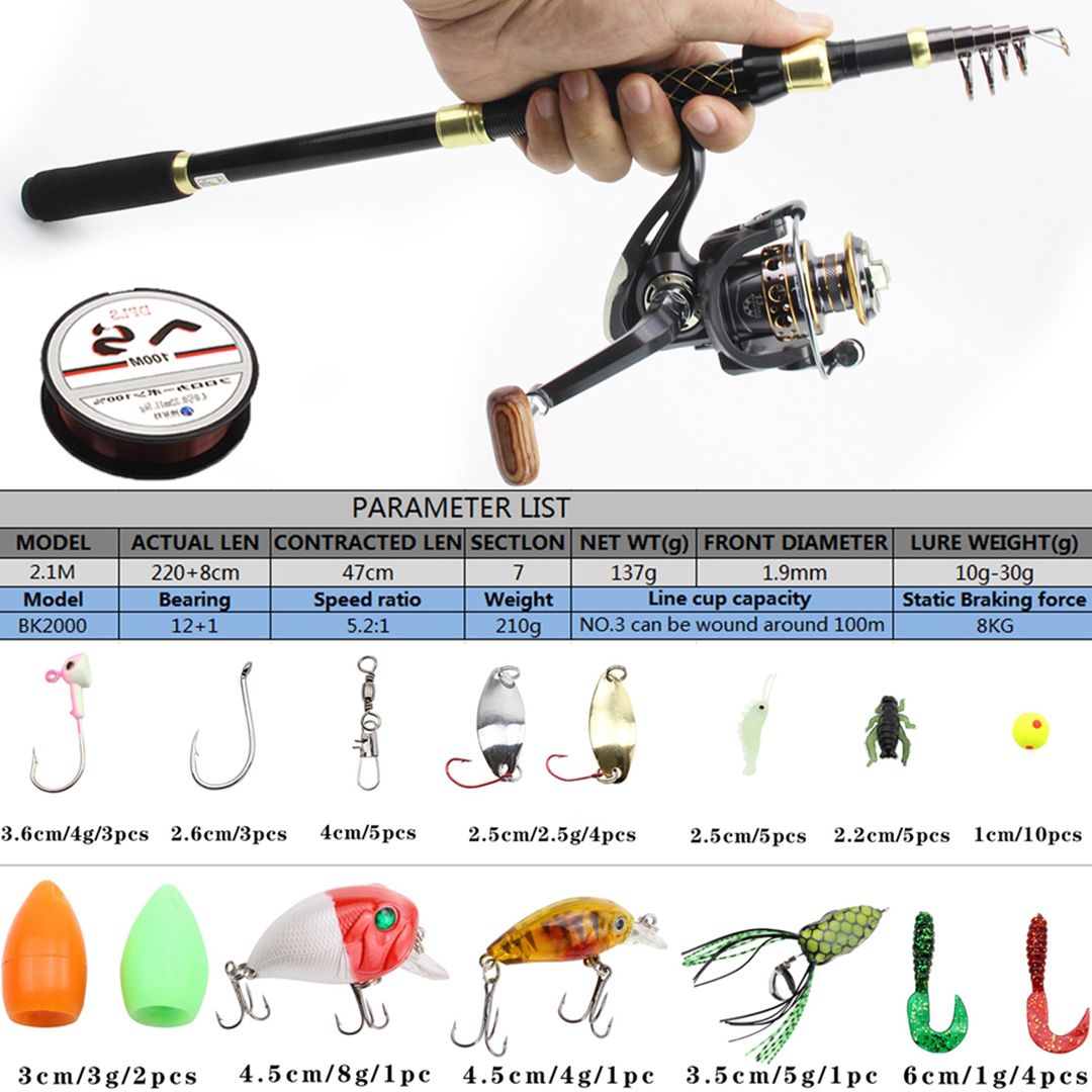 Fishing Rod With Accessories And Bag product thumbnail 7