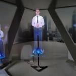 جهاز عرض هولوجرام 80 سم مع ستاند