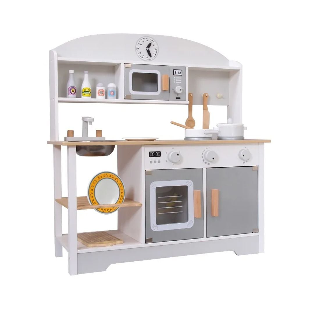 Wooden Children's Kitchen with Cooking Utensils product thumbnail 10