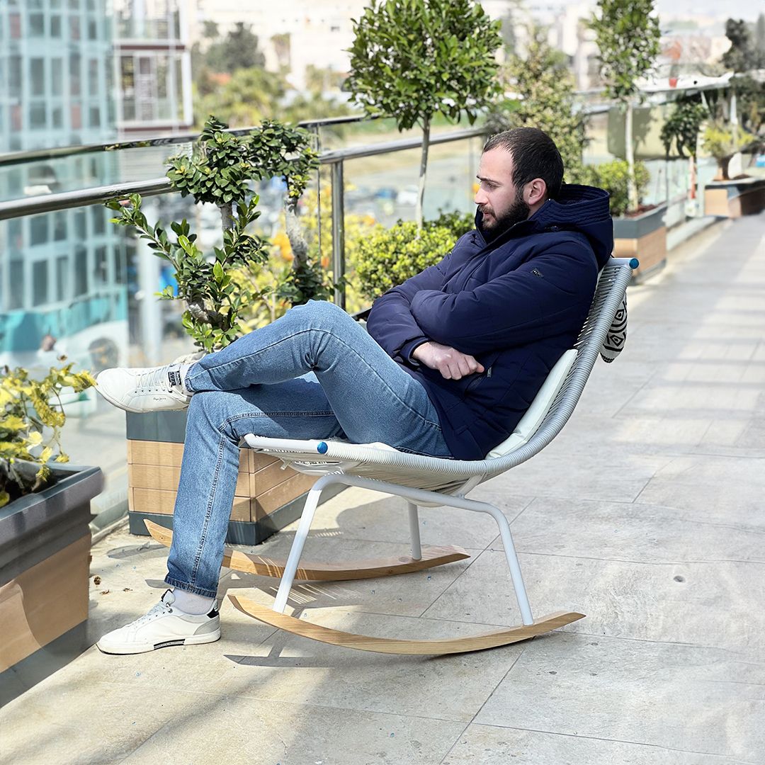 Linen Rope Rocking Chair product thumbnail 17