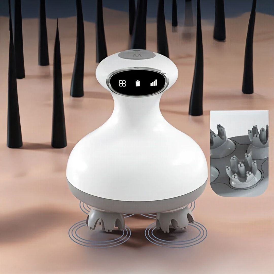 جهاز مساج العناية بالرأس المحمول - 4