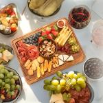 بلاتر التقديم الخشبي مع غطاء - 1