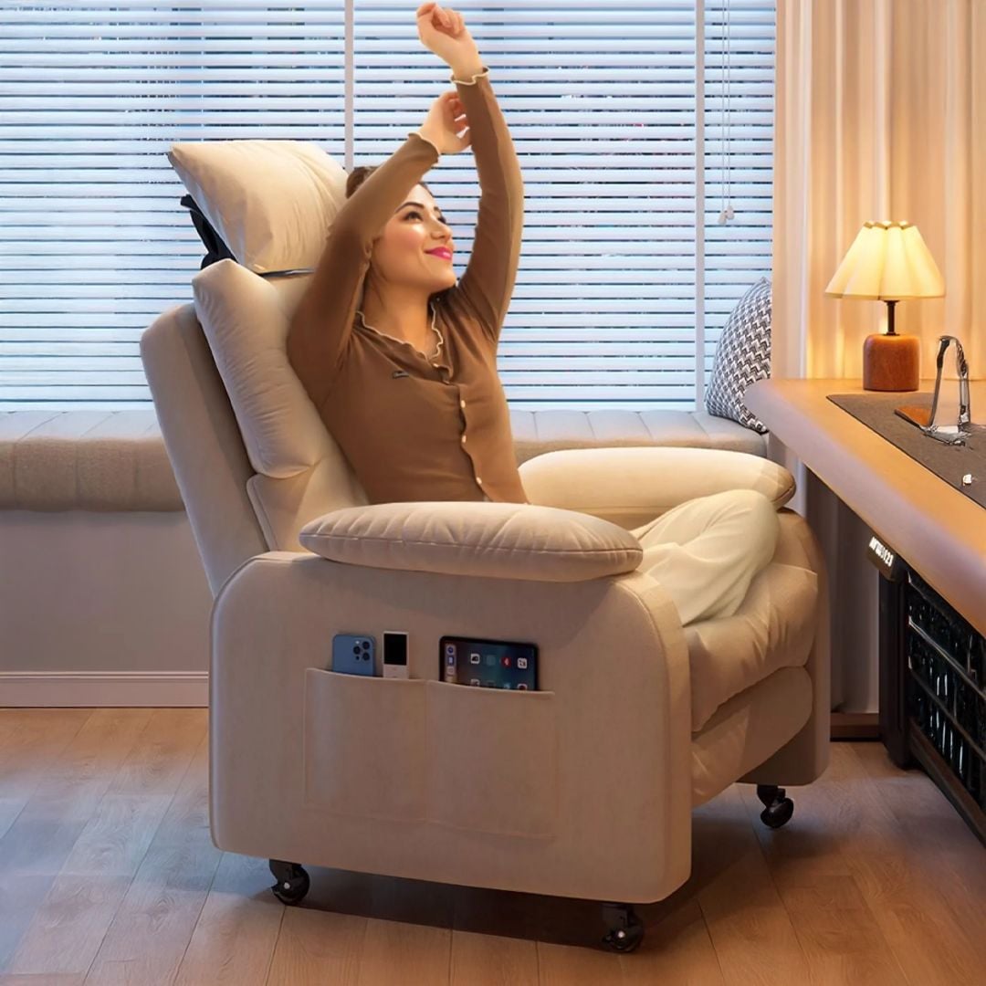 ريكلاينر مكتبي فاخر مع عجلات - 18