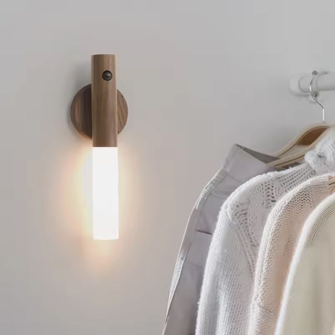 Wooden LED Lamp With Motion Sensor product thumbnail 2