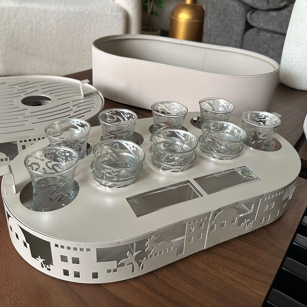 صندوق تحضير وتقديم الشاي والقهوة العربية من روح - 12