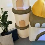 مسجد بثلاث مآذن ذهبية قابل للنفخ - 5