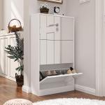 خزانة تنظيم الأحذية العصرية بمرآة - 8