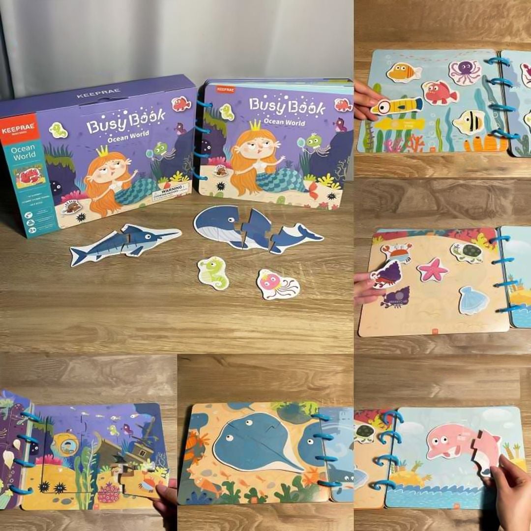 كتاب ملصقات الكائنات البحرية التعليمي - 7