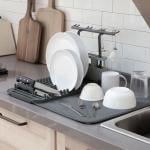 رف وبساط تجفيف الأطباق - 14