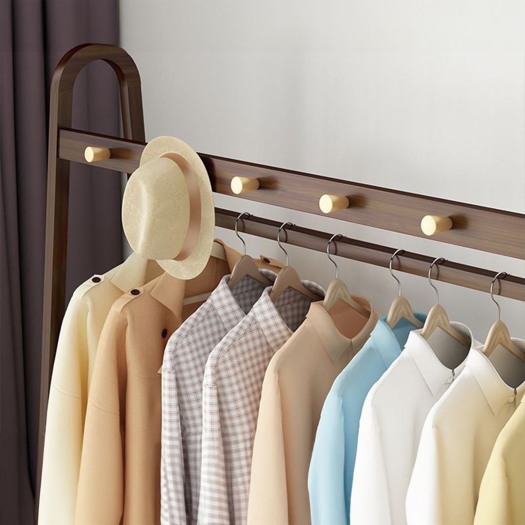 Hanger With Bottom Shelf For Hanging Clothes product thumbnail 6