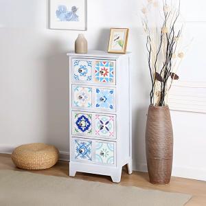 خزانة جانبية خشبية بتصميم فسيفسائي - 2