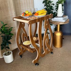 ترولي ضيافة خشبي بتصميم أهلاً من روح - 3