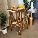 ترولي ضيافة خشبي بتصميم أهلاً من روح - 2