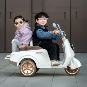 دراجة فيسبا كهربائية للاطفال بمقعد خلفي - 5