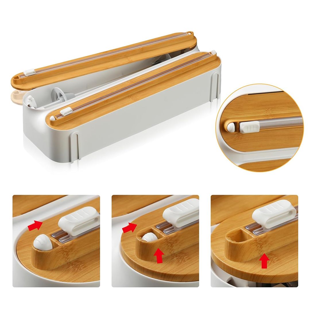 موزع تغليف مزدوج مع حامل للمناديل - 9